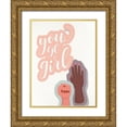 thumbnail image 1 of Allen, Kimberly 15x18 Gold Ornate Wood Framed with Double Matting Museum Art Print Titled - You GO Girl Hands, 1 of 4