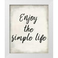 thumbnail image 1 of Allen, Kimberly 15x18 White Modern Wood Framed Museum Art Print Titled - Enjoy the Simple Life, 1 of 4
