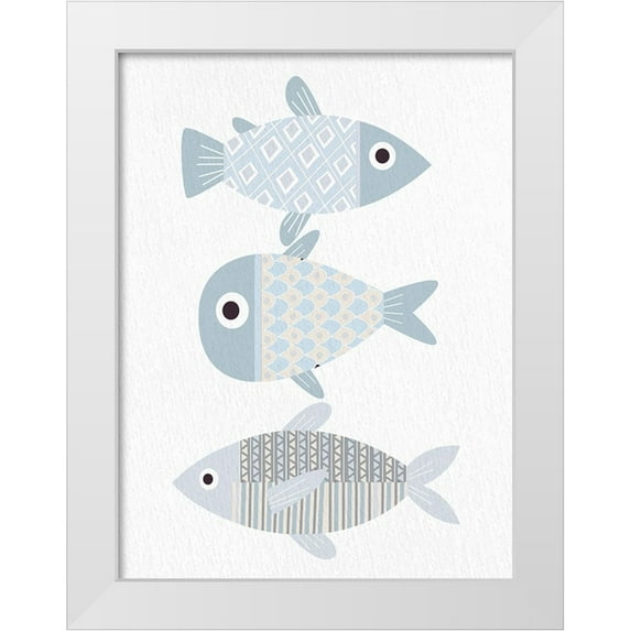 Allen, Kimberly 15x18 White Modern Wood Framed Museum Art Print Titled - Fish 2