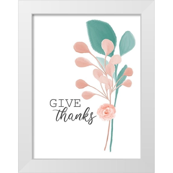 Allen, Kimberly 15x18 White Modern Wood Framed Museum Art Print Titled - Give Thanks