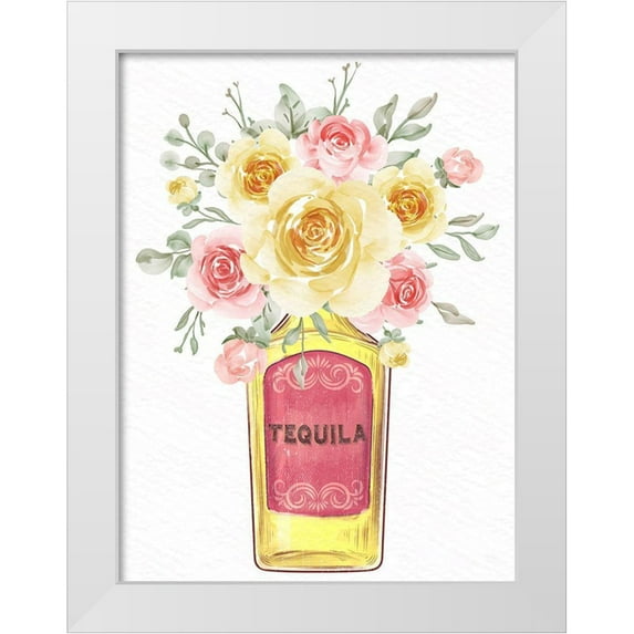 Allen, Kimberly 15x18 White Modern Wood Framed Museum Art Print Titled - Tequila Floral