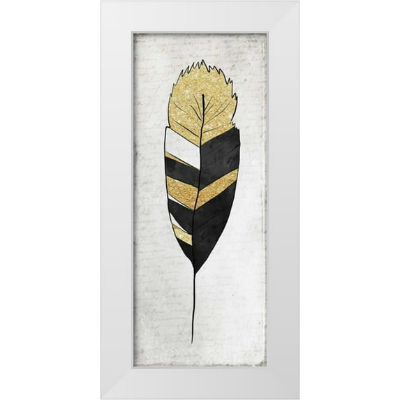 Allen, Kimberly 15x32 White Modern Wood Framed Museum Art Print Titled - Feathered Griffin 2