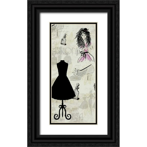 Allen, Kimberly 16x32 Black Ornate Wood Framed with Double Matting Museum Art Print Titled - Fashion-ista 1