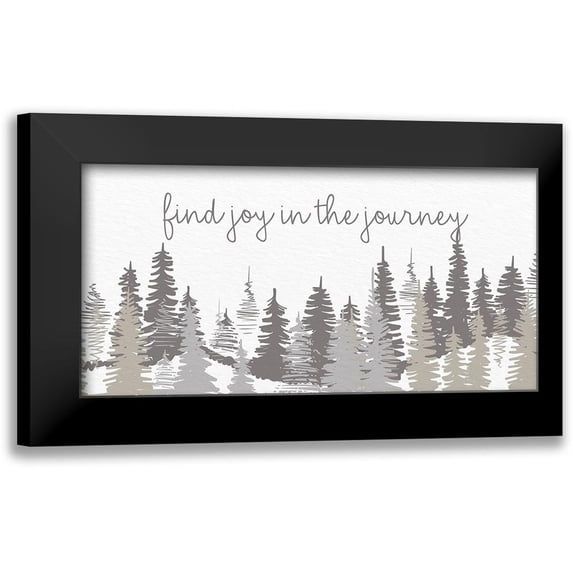 Allen, Kimberly 18x11 Black Modern Framed Museum Art Print Titled - Find Joy In The Journey