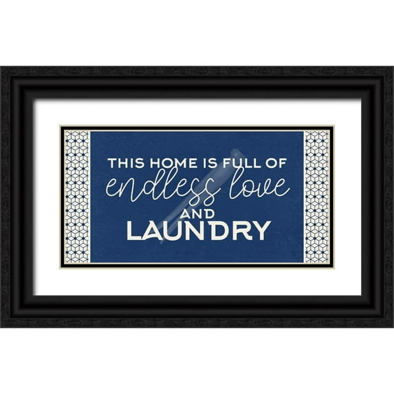 Allen, Kimberly 18x11 Black Ornate Wood Framed with Double Matting Museum Art Print Titled - Endless Love