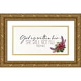 thumbnail image 1 of Allen, Kimberly 18x11 Gold Ornate Wood Framed with Double Matting Museum Art Print Titled - She Will Not Fall, 1 of 4