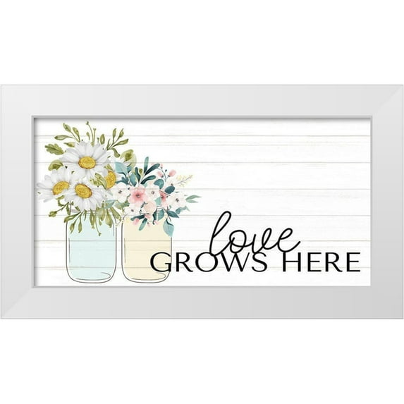 Allen, Kimberly 18x11 White Modern Wood Framed Museum Art Print Titled - Floral Jar 7