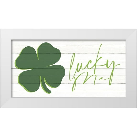 Allen, Kimberly 18x11 White Modern Wood Framed Museum Art Print Titled - Lucky Me