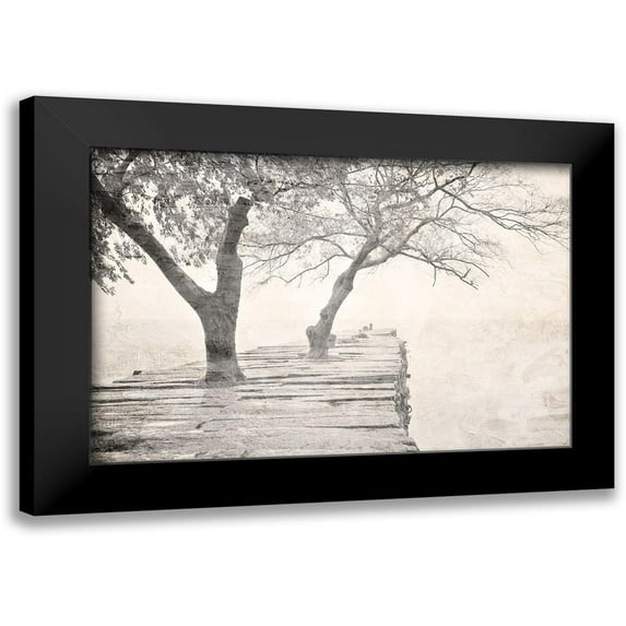 Allen, Kimberly 18x13 Black Modern Framed Museum Art Print Titled - Tree Pier