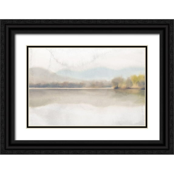 Allen, Kimberly 18x13 Black Ornate Wood Framed with Double Matting Museum Art Print Titled - Serene Summer