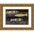 thumbnail image 1 of Allen, Kimberly 18x13 Gold Ornate Wood Framed with Double Matting Museum Art Print Titled - Faith Fish 1, 1 of 4