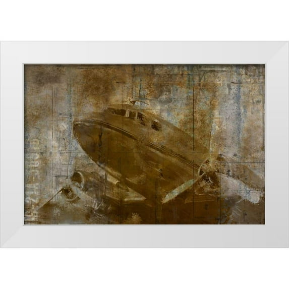 Allen, Kimberly 18x13 White Modern Wood Framed Museum Art Print Titled - Vintage Airplane