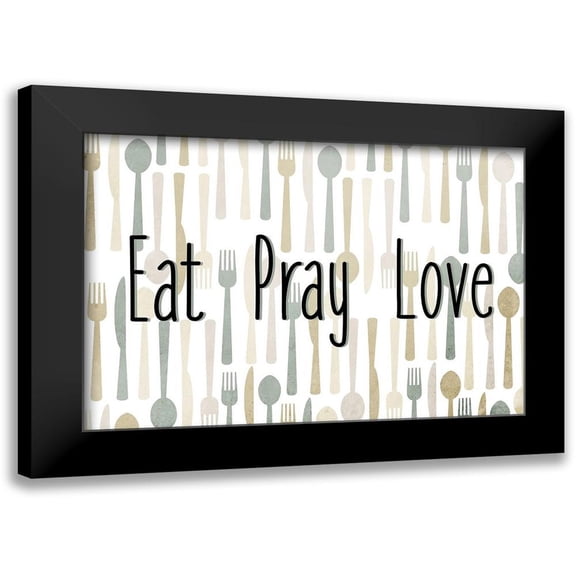 Allen, Kimberly 18x14 Black Modern Framed Museum Art Print Titled - Eat Pray