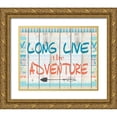 thumbnail image 1 of Allen, Kimberly 18x15 Gold Ornate Wood Framed with Double Matting Museum Art Print Titled - Long Live Adventure, 1 of 4