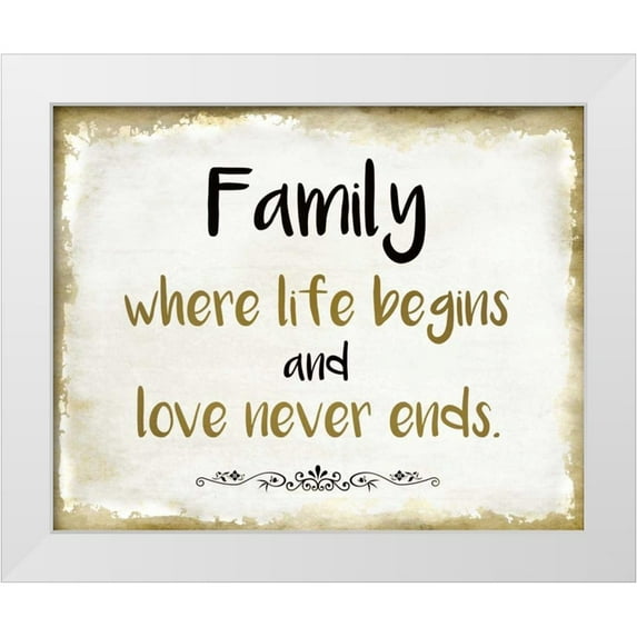 Allen, Kimberly 18x15 White Modern Wood Framed Museum Art Print Titled - Family