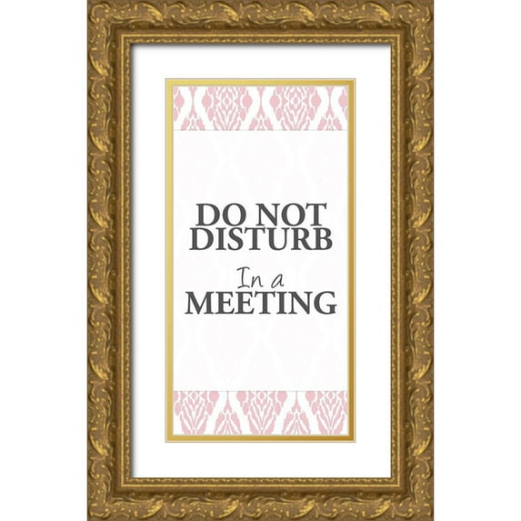 Allen, Kimberly 18x32 Gold Ornate Wood Framed with Double Matting Museum Art Print Titled - In a Meeting