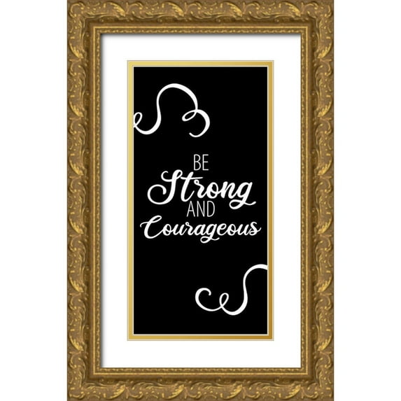 Allen, Kimberly 18x32 Gold Ornate Wood Framed with Double Matting Museum Art Print Titled - Strong 1