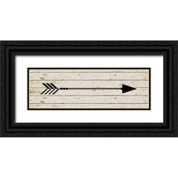 Allen, Kimberly 18x8 Black Ornate Wood Framed with Double Matting Museum Art Print Titled - Arrow 2