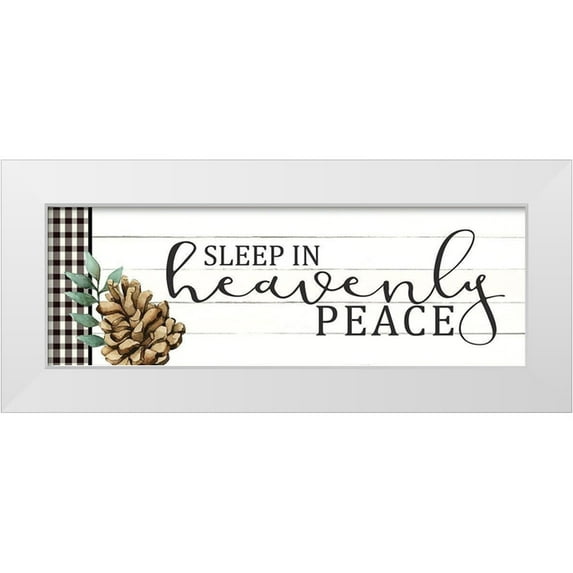 Allen, Kimberly 18x9 White Modern Wood Framed Museum Art Print Titled - Sleep in Heavenly Peace