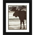 thumbnail image 1 of Allen, Kimberly 19x24 Black Ornate Wood Framed with Double Matting Museum Art Print Titled - Moose 2, 1 of 4