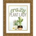 thumbnail image 1 of Allen, Kimberly 19x24 Gold Ornate Wood Framed with Double Matting Museum Art Print Titled - Crazy Plant Lady, 1 of 4