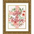 thumbnail image 1 of Allen, Kimberly 19x24 Gold Ornate Wood Framed with Double Matting Museum Art Print Titled - He is Risen, 1 of 4