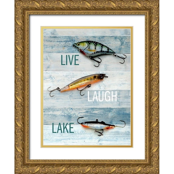 Allen, Kimberly 19x24 Gold Ornate Wood Framed with Double Matting Museum Art Print Titled - Lure 2