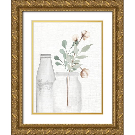 Allen, Kimberly 19x24 Gold Ornate Wood Framed with Double Matting Museum Art Print Titled - Vintage Glass