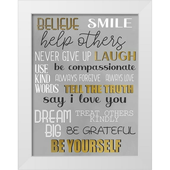 Allen, Kimberly 19x24 White Modern Wood Framed Museum Art Print Titled - Be Bold 2