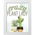 thumbnail image 1 of Allen, Kimberly 19x24 White Modern Wood Framed Museum Art Print Titled - Crazy Plant Lady, 1 of 4