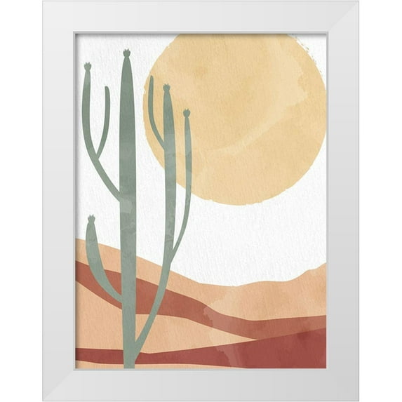 Allen, Kimberly 19x24 White Modern Wood Framed Museum Art Print Titled - In the Desert Sun