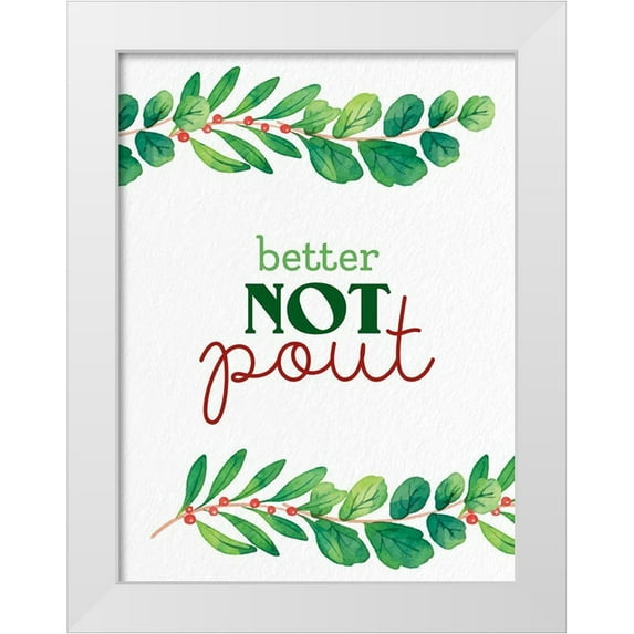 Allen, Kimberly 19x24 White Modern Wood Framed Museum Art Print Titled - Pout