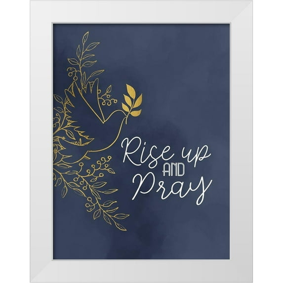 Allen, Kimberly 19x24 White Modern Wood Framed Museum Art Print Titled - Rise V2