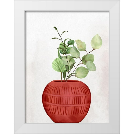 Allen, Kimberly 19x24 White Modern Wood Framed Museum Art Print Titled - Vase 2