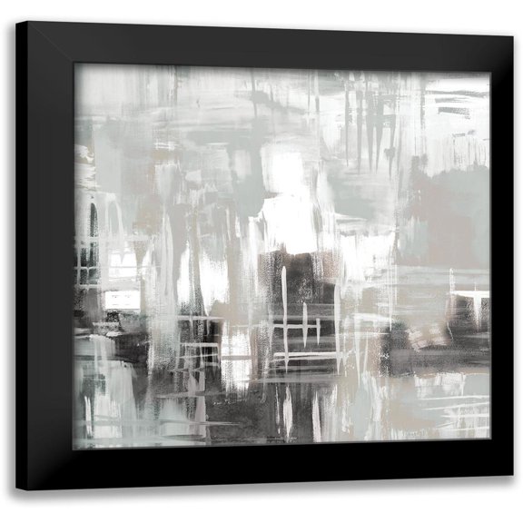Allen, Kimberly 20x20 Black Modern Framed Museum Art Print Titled - Abstract Space 1
