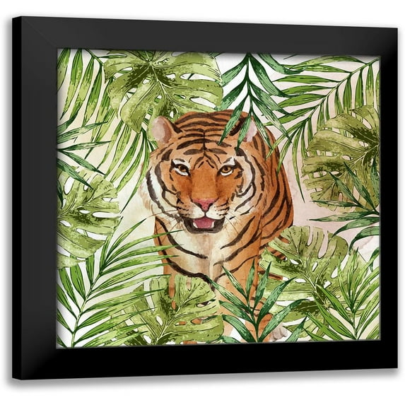 Allen, Kimberly 20x20 Black Modern Framed Museum Art Print Titled - Big Cats 1