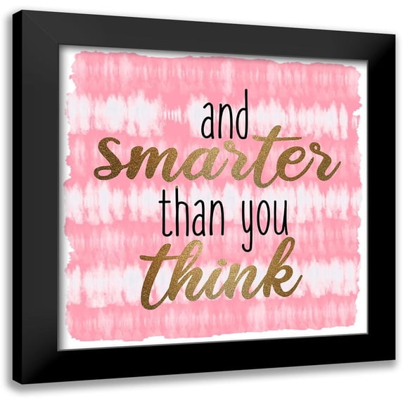 Allen, Kimberly 20x20 Black Modern Framed Museum Art Print Titled - Braver Tie Dye 3