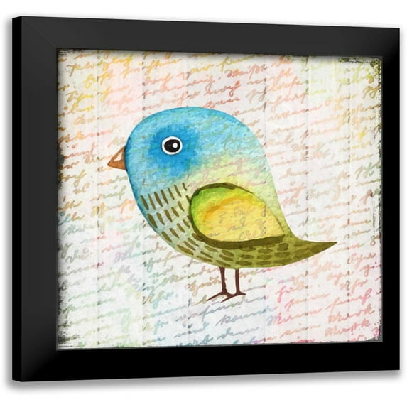 Allen, Kimberly 20x20 Black Modern Framed Museum Art Print Titled - Chirping 2