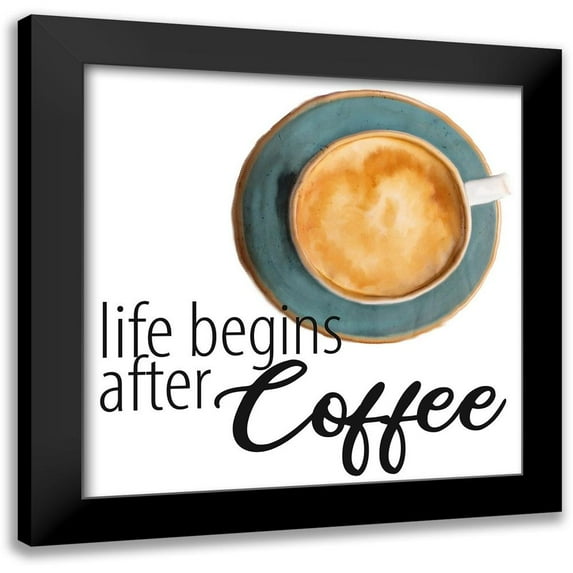 Allen, Kimberly 20x20 Black Modern Framed Museum Art Print Titled - Coffee First 2