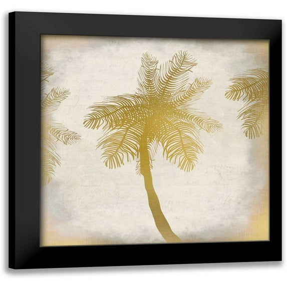 Allen, Kimberly 20x20 Black Modern Framed Museum Art Print Titled - Golden Palm 1