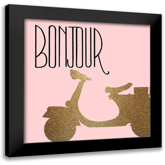 Allen, Kimberly 20x20 Black Modern Framed Museum Art Print Titled - Mon Amour 3