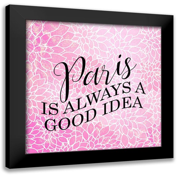 Allen, Kimberly 20x20 Black Modern Framed Museum Art Print Titled - Paris Idea 1