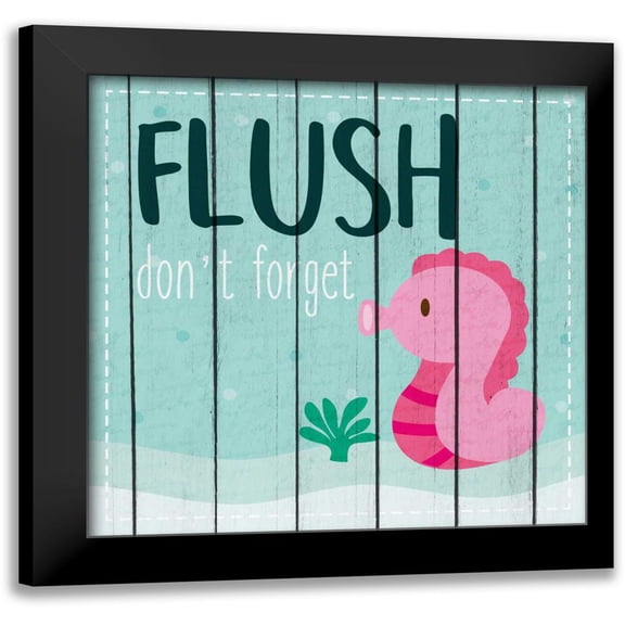 Allen, Kimberly 20x20 Black Modern Framed Museum Art Print Titled - Under the Sea Rules 1