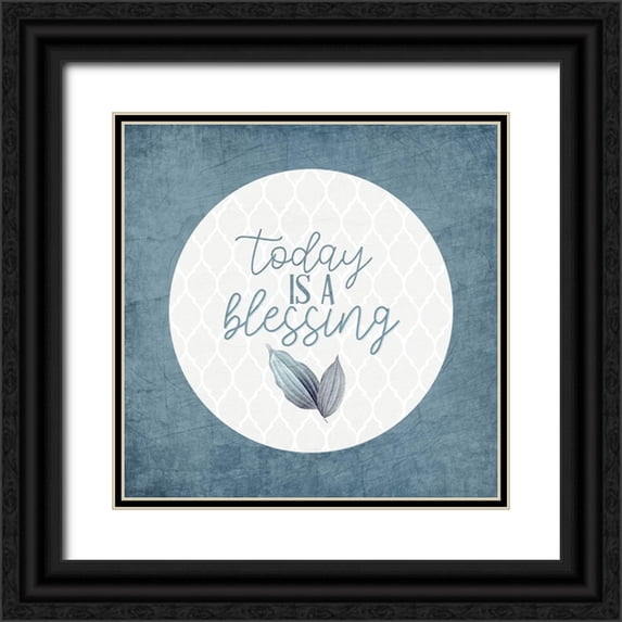 Allen, Kimberly 20x20 Black Ornate Wood Framed with Double Matting Museum Art Print Titled - Blessings 13