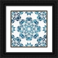 thumbnail image 1 of Allen, Kimberly 20x20 Black Ornate Wood Framed with Double Matting Museum Art Print Titled - Blue Hue Tile 3, 1 of 4