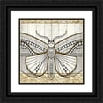 thumbnail image 1 of Allen, Kimberly 20x20 Black Ornate Wood Framed with Double Matting Museum Art Print Titled - Damask Butterfly 3, 1 of 4