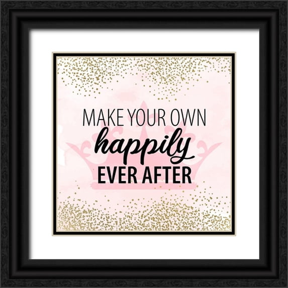 Allen, Kimberly 20x20 Black Ornate Wood Framed with Double Matting Museum Art Print Titled - Happily Ever After