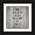 thumbnail image 1 of Allen, Kimberly 20x20 Black Ornate Wood Framed with Double Matting Museum Art Print Titled - Home A Place, 1 of 4