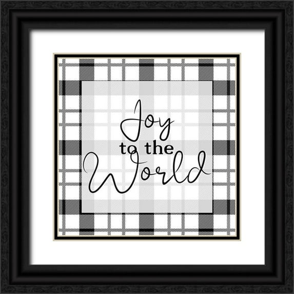 Allen, Kimberly 20x20 Black Ornate Wood Framed with Double Matting Museum Art Print Titled - Joy to the World v2
