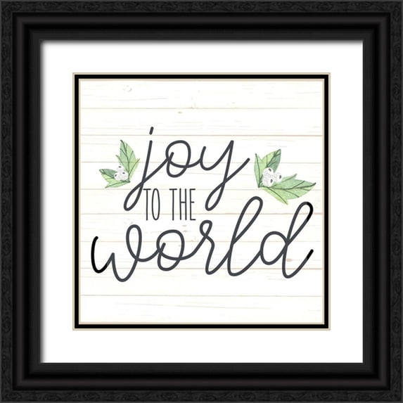 Allen, Kimberly 20x20 Black Ornate Wood Framed with Double Matting Museum Art Print Titled - Joy